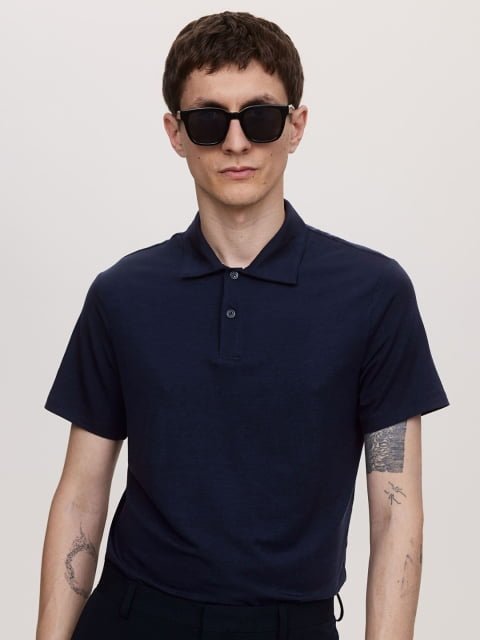 H&M Slim Fit Lyocell Polo Shirt