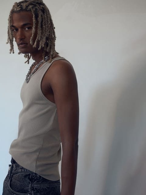 H&M Slim Fit Ribbed Vest Top