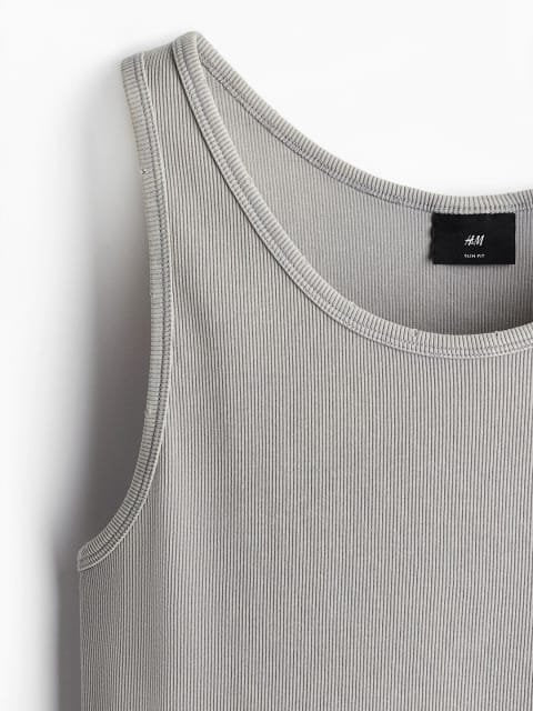 H&M Slim Fit Ribbed Vest Top