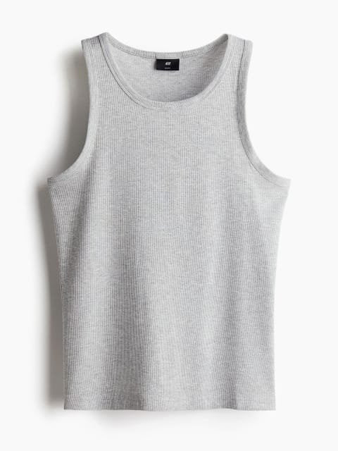 H&M Slim Fit Ribbed Vest Top