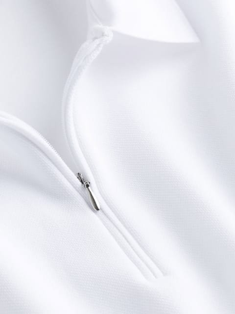 H&M Slim Fit Scuba Zip-Top Shirt Collar Sweatshirts