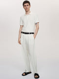 H&M Slim Fit Textured-Knit Polo Shirt