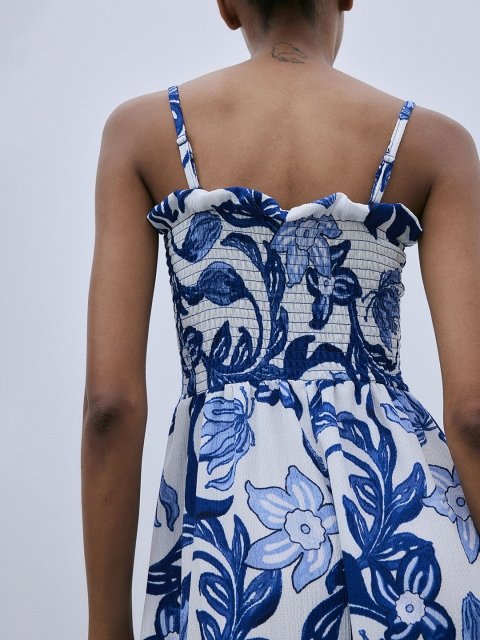 H&M Smocked-Bodice Dress