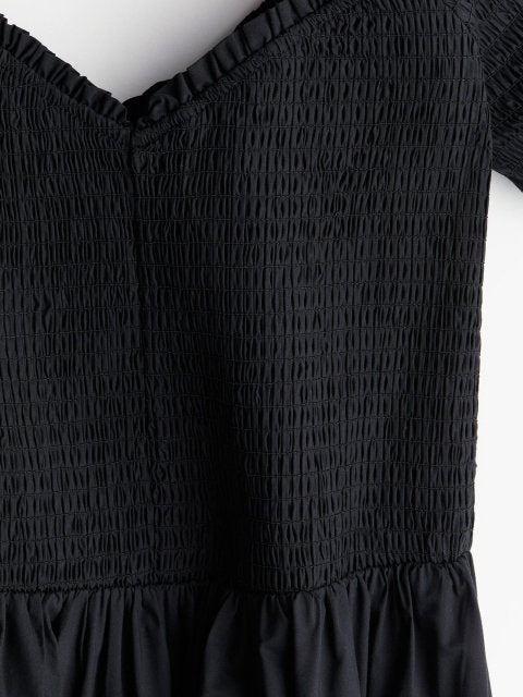 H&M Smocked Off-The-Shoulder Dress