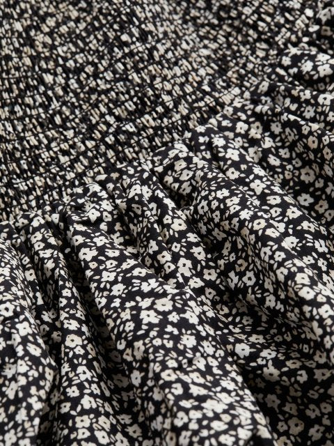 H&M Smocked Off-The-Shoulder Dress