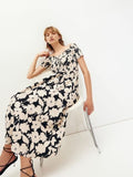 H&M Smocked Off-The-Shoulder Dress