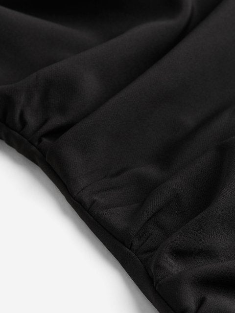 H&M Square-Neck Twill Dress