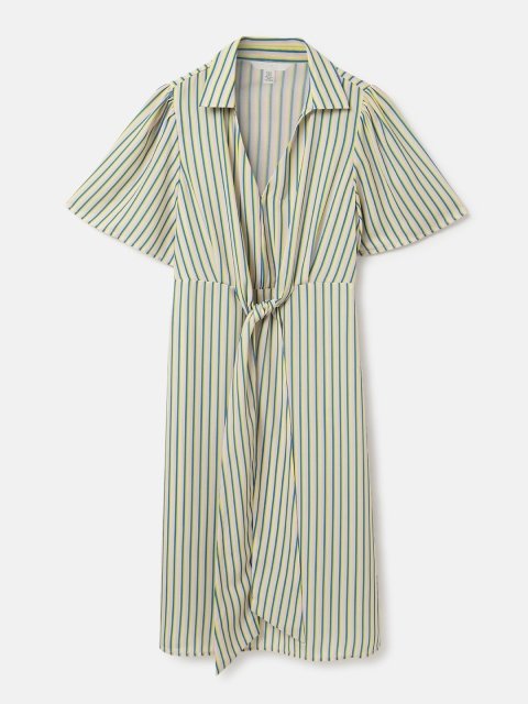 H&M Striped Bow Detail Dress