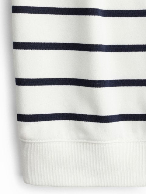 H&M Striped Drop Shoulder Sweatshirt