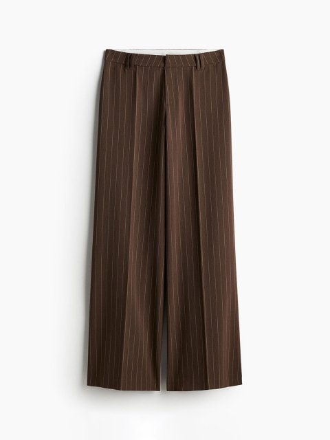 H&M Striped Wide Tailored Trousers