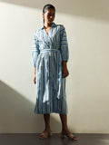 H&M Striped Wrap Dress