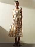 H&M Striped Wrap Dress