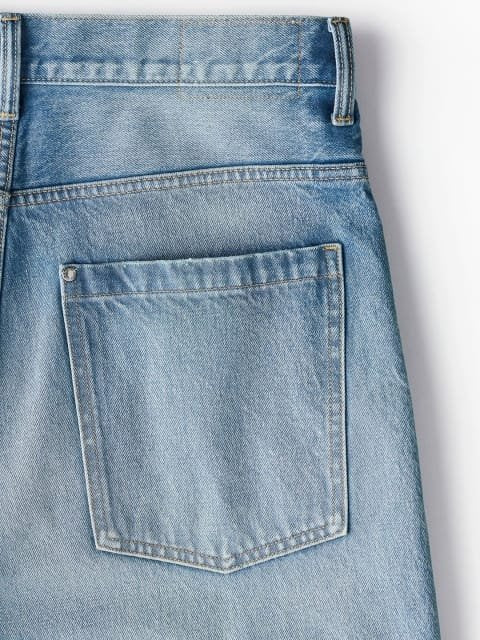 H&M Super Baggy Mid-Rise Wide Leg Light Fade Jeans