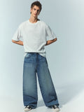 H&M Super Baggy Mid-Rise Wide Leg Light Fade Jeans