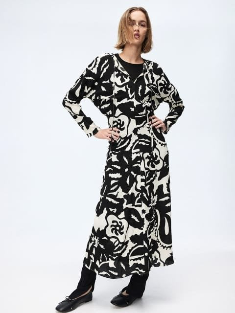 H&M Tapered-Waist Dress