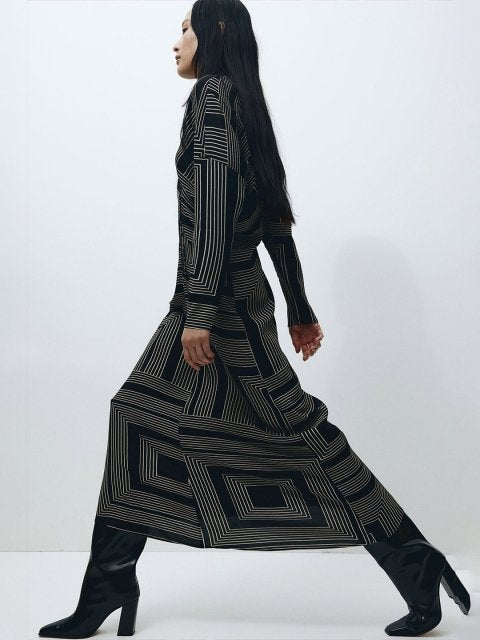 H&M Tapered-Waist Dress