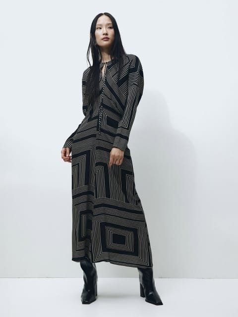 H&M Tapered-Waist Dress