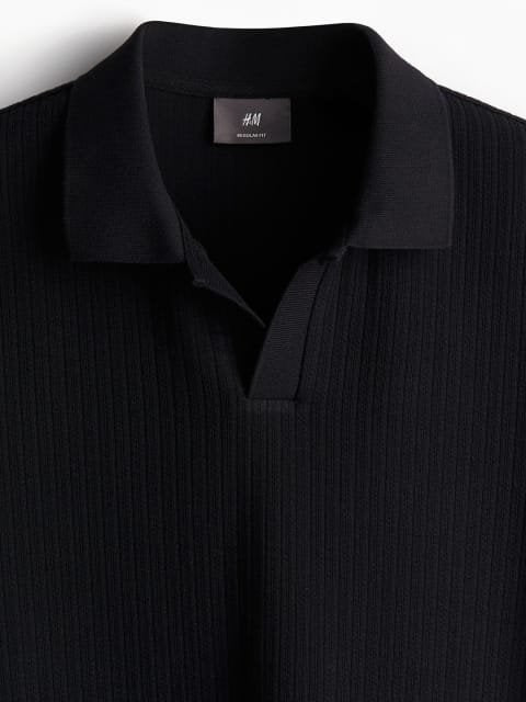 H&M Textured Polo Tshirts