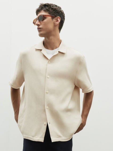 H&M Textured Resort Shirt