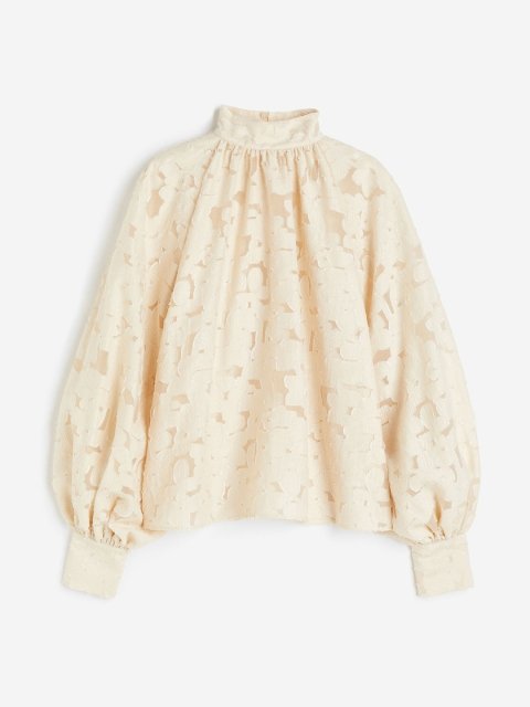 H&M Textured-Weave Blouse