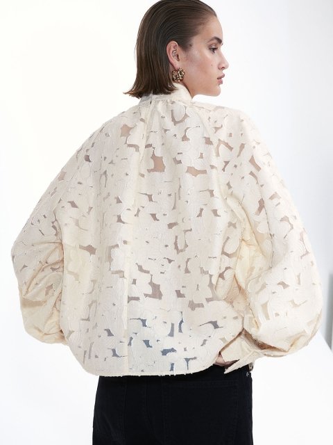 H&M Textured-Weave Blouse