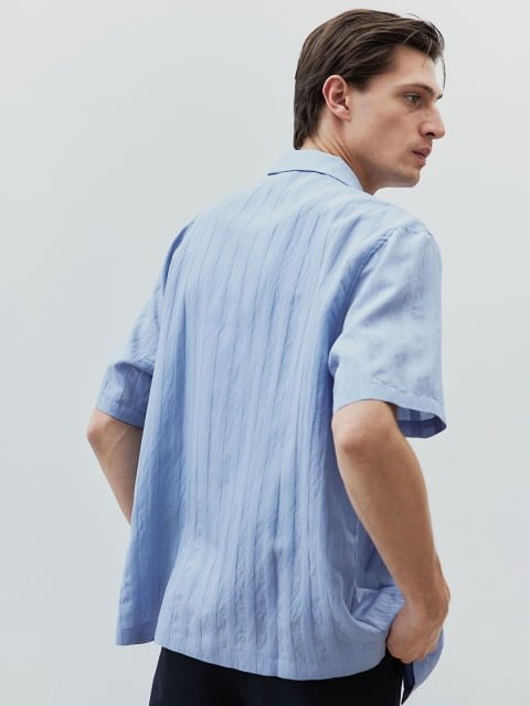 H&M Textured-Weave Resort Shirts