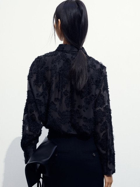H&M Textured-Weave Shirt