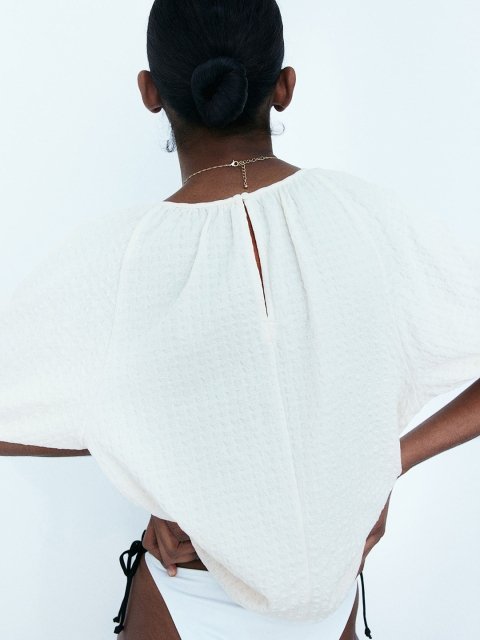 H&M Textured Weave Top