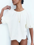 H&M Textured Weave Top
