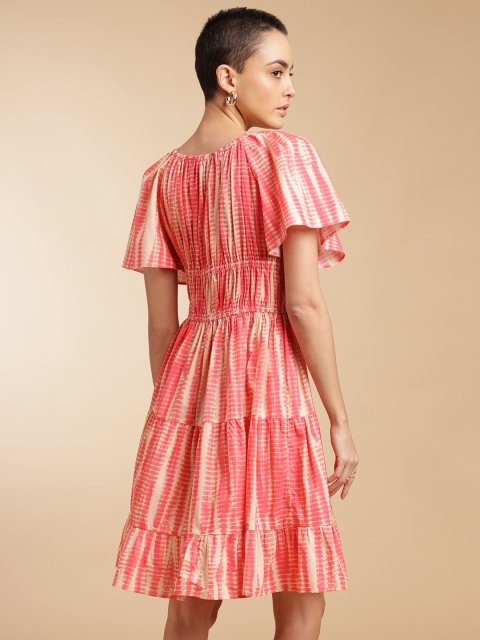 H&M Tie and Dye Fit and Flare Dress