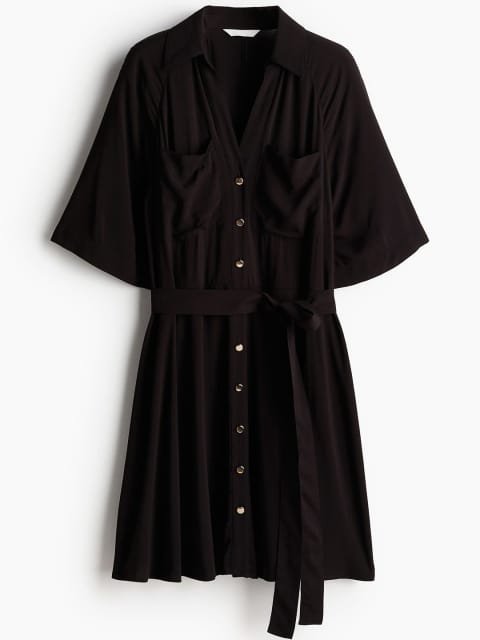 H&M Tie-Belt Shirt Dress