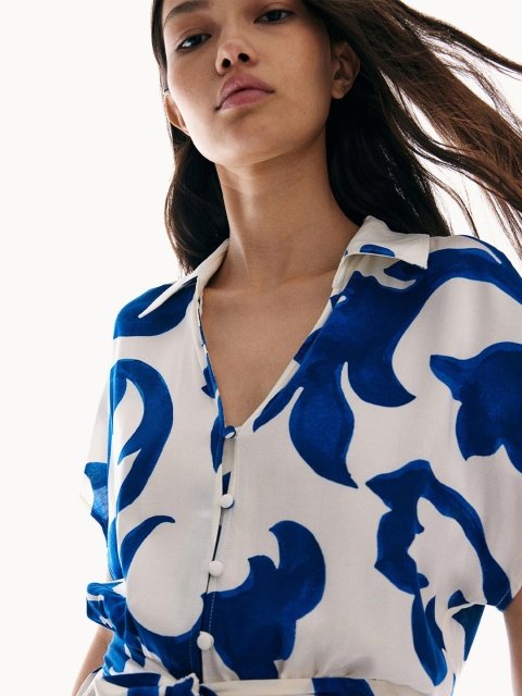 H&M Tie-Belt Shirt Dress
