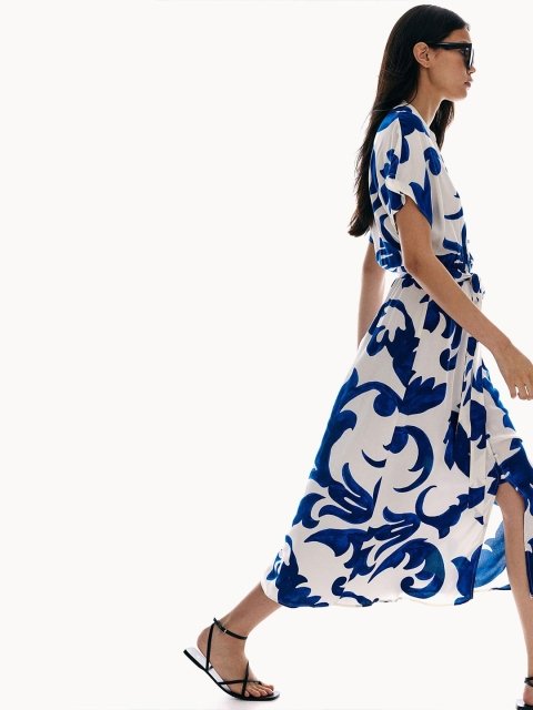 H&M Tie-Belt Shirt Dress
