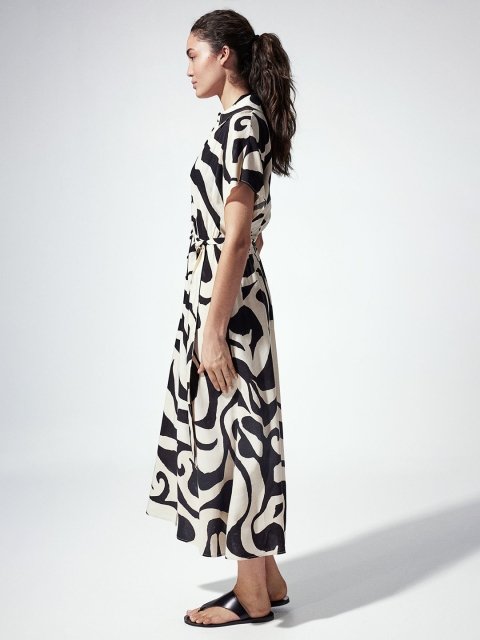 H&M Tie-Belt Shirt Dress