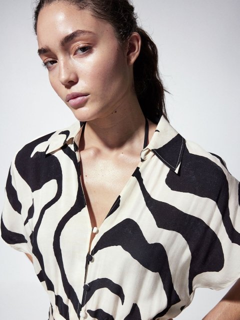 H&M Tie-Belt Shirt Dress