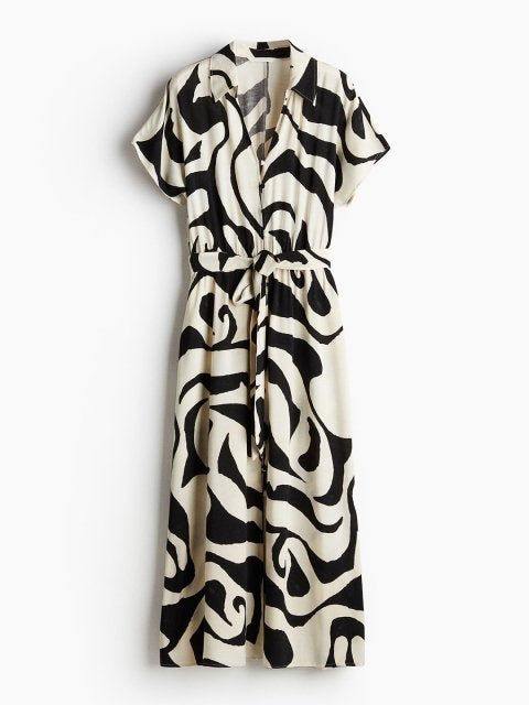 H&M Tie-Belt Shirt Dress