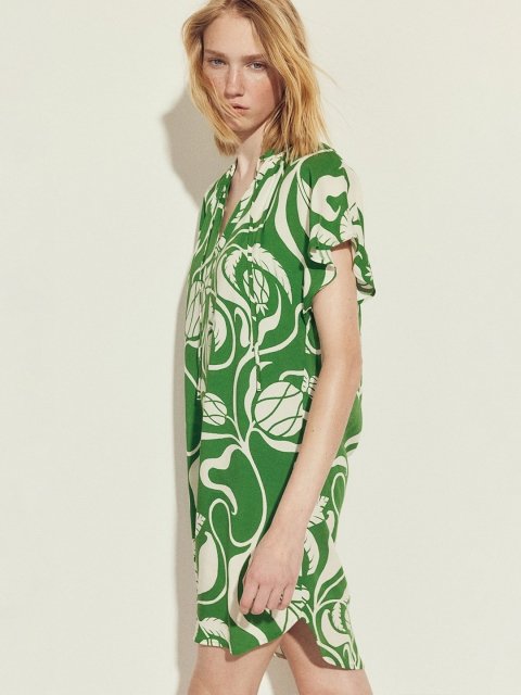 H&M Tie-Detail A-Line Dress