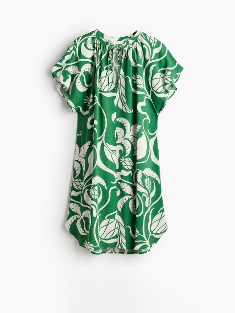 H&M Tie-Detail A-Line Dress
