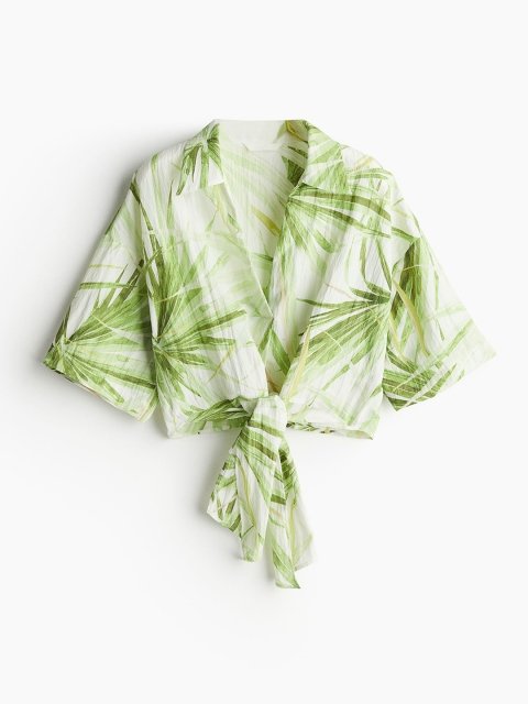 H&M Tie-Detail Blouse