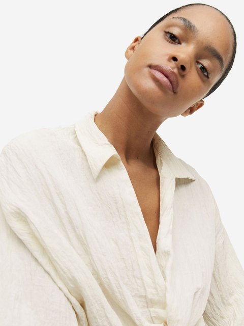 H&M Tie-detail Blouse