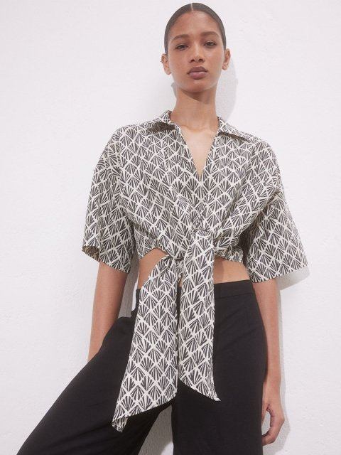H&M Tie-Detail Blouse