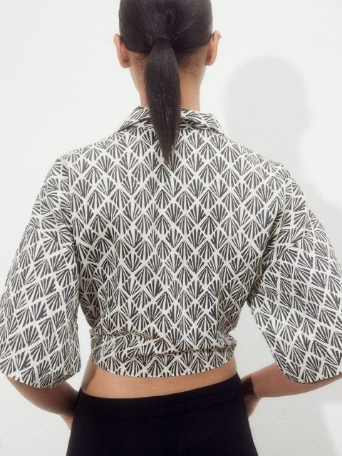 H&M Tie-Detail Blouse