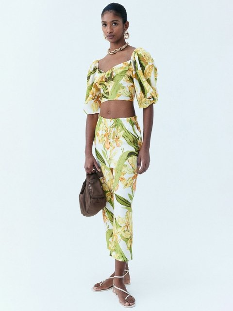 H&M Tie-Detail Cropped Top