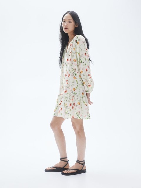 H&M Tie-Detail Dress