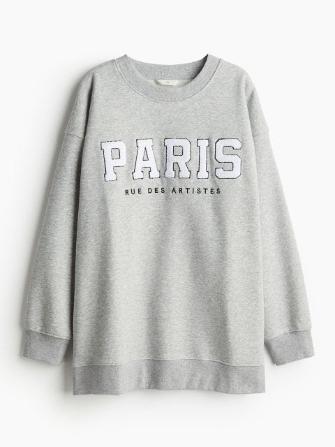 H&M Typography Printed Round Neck Sweatshirts