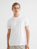 H&M White Slim Fit Pima Cotton T-Shirt