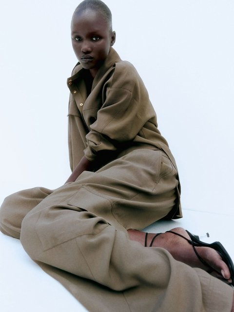 H&M Wide Cargo Trousers