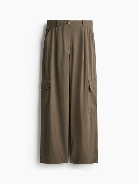 H&M Wide Cargo Trousers
