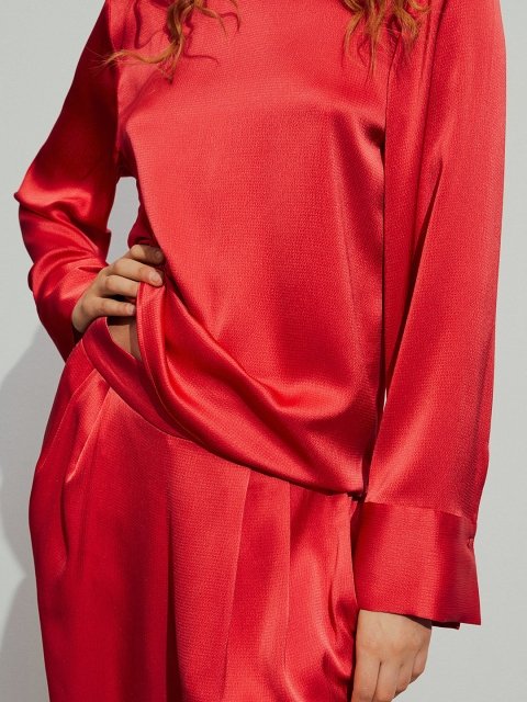 H&M Wide Satin Trousers