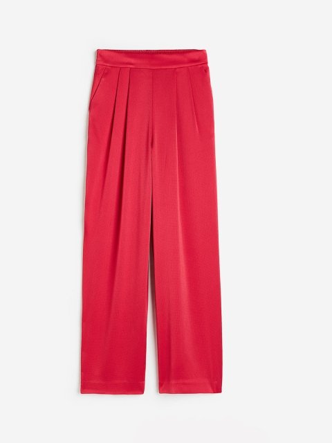 H&M Wide Satin Trousers
